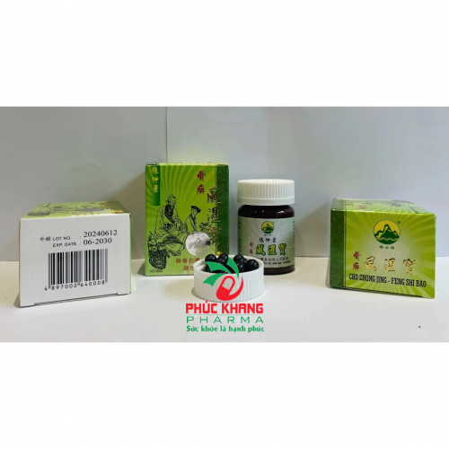 CHUẨN LOẠI 1. PHONG THẤP BẢO. FENG SHI BAO, TRƯƠNG TRỌNG CẢNH HONGKONG. LỌ 60 VIÊN. GÚP GIẢM ĐAU XƯƠNG KHỚP,