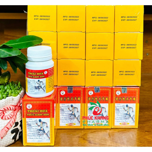 VIÊN UỐNG XƯƠNG KHỚP THOÁI HÓA NHỨC KHỚP ĐƠN. GIÚP GIẢM VIÊM ĐA KHỚP, THOÁI HÓA KHỚP, GOUT, THOÁT VỊ ĐĨA ĐỆM,...HÀNG CHÍNH HÃNG LOẠI 1