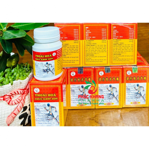 VIÊN UỐNG XƯƠNG KHỚP THOÁI HÓA NHỨC KHỚP ĐƠN. GIÚP GIẢM VIÊM ĐA KHỚP, THOÁI HÓA KHỚP, GOUT, THOÁT VỊ ĐĨA ĐỆM,...HÀNG CHÍNH HÃNG LOẠI 1