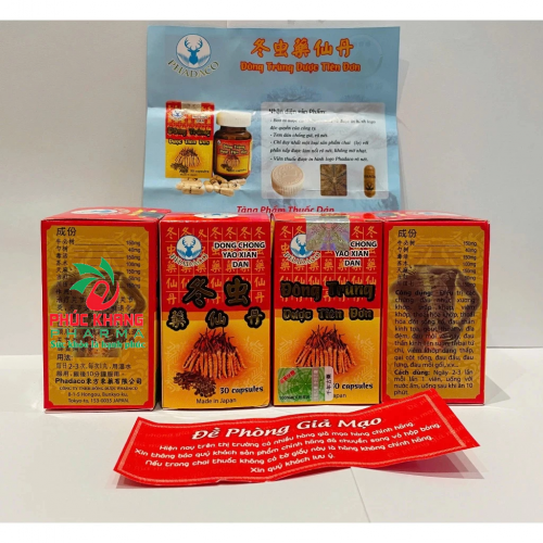CHUẨN LOẠI 1. ĐÔNG TRÙNG DƯỢC TIÊN ĐƠN. LỌ 30 VIÊN TẶNG CAO DÁN, VIÊN CÓ CHỮ VÀ HÌNH. GIÚP GIẢM ĐAU XƯƠNG KHỚP