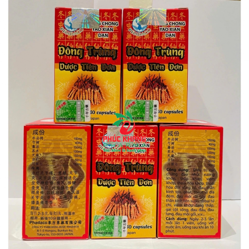 CHUẨN LOẠI 1. ĐÔNG TRÙNG DƯỢC TIÊN ĐƠN. LỌ 30 VIÊN TẶNG CAO DÁN, VIÊN CÓ CHỮ VÀ HÌNH. GIÚP GIẢM ĐAU XƯƠNG KHỚP
