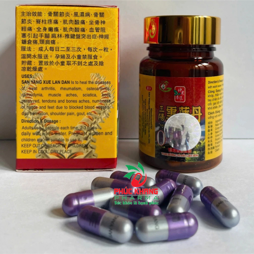 VIÊN UỐNG XƯƠNG KHỚP TAM DƯƠNG TUYẾT LIÊN ĐƠN, HỘP LỌ 30 VIÊN CÓ CHỮ. GIÚP GIẢM VIÊM SƯNG KHỚP, THẦN KINH TỌA, GOUT,...HÀNG CHÍNH HÃNG LOẠI 1
