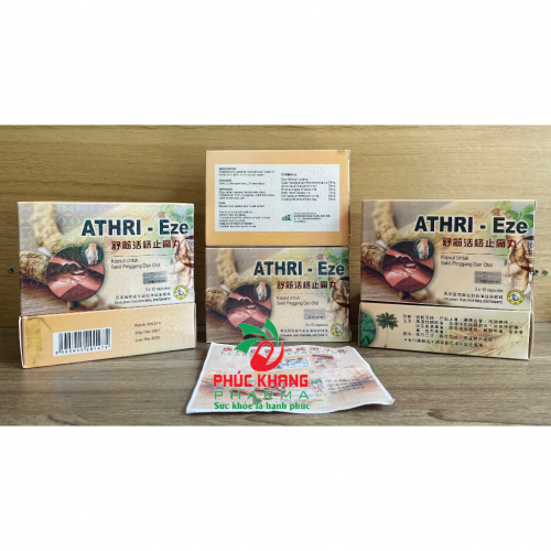 CHUẨN LOẠI 1. THƯ GÂN HOẠT LẠC CHỈ THỐNG HOÀN ATHRI-EZE. HỘP VĨ 36 VIÊN. GIÚP GIẢM ĐAU XƯƠNG KHỚP VÀ GOUT