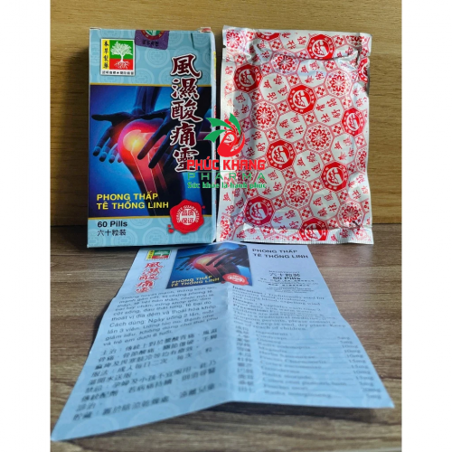 VIÊN UỐNG XƯƠNG KHỚP PHONG THẤP TÊ THỐNG LINH. GIÚP GIẢM TÌNH TRẠNG GAI CỘT SỐNG, ĐAU THẦN KINH, VAI GÁY, GOUT,...HỘP VĨ 60 VIÊN. HÀNG CHÍNH HÃNG LOẠI 1