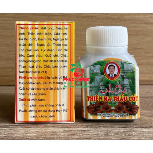 VIÊN UỐNG XƯƠNG KHỚP LINH CHI THIÊN MA THẤU CỐT, LỌ 60 VIÊN. GIÚP GIẢM VIÊM SƯNG KHỚP, GAI CỘT SỐNG,... HÀNG CHÍNH HÃNG LOẠI 1