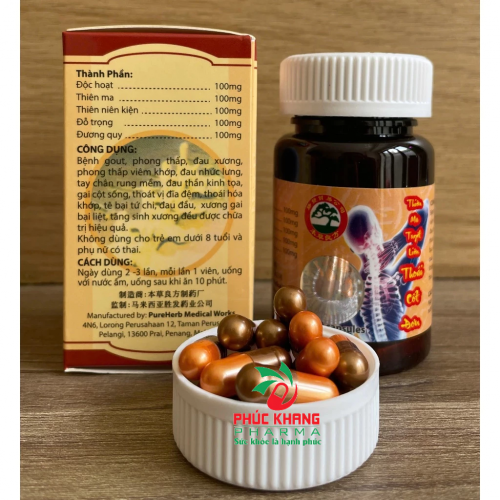 CHUẨN LOẠI 1. THIÊN MA TUYẾT LIÊN THOÁI CỐT ĐƠN. LỌ 30 VIÊN, CÓ TEM XANH, HÌNH ẢNH SẮC NÉT. GIÚP GIẢM ĐAU XƯƠNG KHỚP
