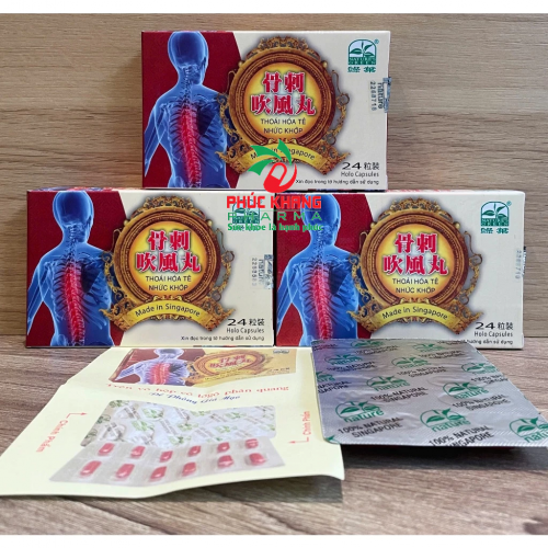CHUẨN LOẠI 1. THOÁI HÓA TÊ NHỨC KHỚP. SINGAPORE HỘP 24 VIÊN ĐỎ, HỘP BÓNG CHIẾU. HIUPS GIẢM ĐAU XƯƠNG KHỚP