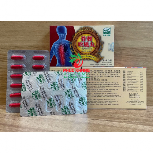 CHUẨN LOẠI 1. THOÁI HÓA TÊ NHỨC KHỚP. SINGAPORE HỘP 24 VIÊN ĐỎ, HỘP BÓNG CHIẾU. HIUPS GIẢM ĐAU XƯƠNG KHỚP