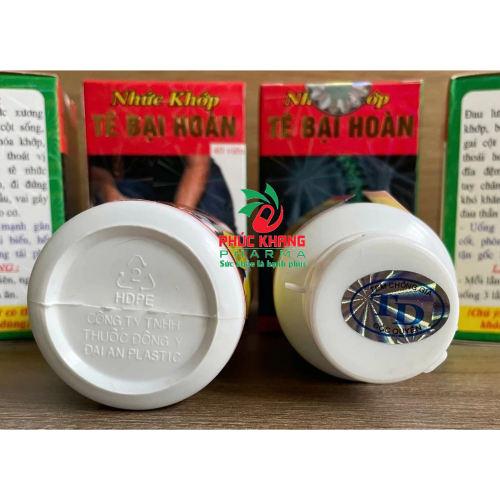 VIÊM UỐNG GIẢM NHỨC KHỚP TÊ BẠI HOÀN. GIÚP GIẢM ĐAU THẦN KINH, TEO CƠ, SƯNG KHỚP, NGỪA TAI BIẾN,...LỌ 40 VIÊN. HÀNG CHÍNH HÃNG LOẠI 1, HỘP BÓNG CHIẾU