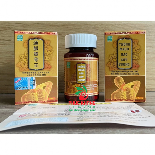 CHUẨN LOẠI 1. THÔNG MẠCH BAO CỐT VƯƠNG SINGAPORE LỌ 30 VIÊN. GIÚP GIẢM ĐAU XƯƠNG KHỚP