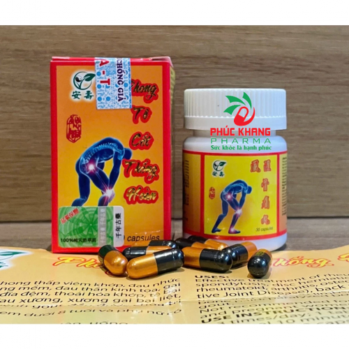 VIÊN UỐNG XƯƠNG KHỚP PHONG TÊ CỐT THỐNG HOÀN. GIÚP GIẢM VIÊM KHỚP, TẮC NGHẼN MẠCH  MÁU, TÊ BẠI TỨ CHI, ĐAU ĐẦU,...LỌ 30 VIÊN. HÀNG CHÍNH HÃNG LOẠI 1, CÓ TEM XANH LÁ
