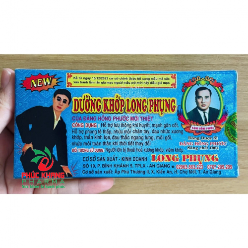 CHUẨN LOẠI 1. DƯỠNG KHỚP LONG PHUNG, HỘP BÓNG CHIẾU. GIÚP GIẢM ĐAU XƯƠNG KHỚP