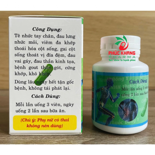VIÊN UỐNG XƯƠNG KHỚP HOÀN PLUS. GIÚP GIẢM PHONG THẤP, THẦN KINH TỌA, GAI CỘT SỐNG, GOUT,...LỌ 40 VIÊN. HÀNG CHÍNH HÃNG LOẠI 1, VỎ HỘP BÓNG CHIẾU