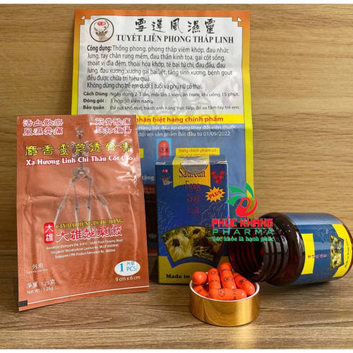 VIÊN UỐNG XƯƠNG KHỚP TUYẾT LIÊN PHONG THẤP LINH SINGAPORE. LỌ 30 VIÊN CAM, VIÊN CÓ CHỮ. GIÚP GIẢM XƯƠNG GAI BẠI LIỆT, GAI CỘT SỐNG, THOÁI HÓA THẦN KINH TỌA,... HÀNG CHÍNH HÃNG LOẠI 1, CÓ TẶNG CAO DÁN