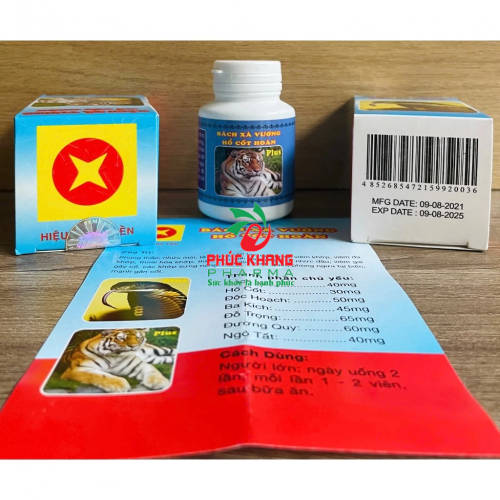 CHUẨN LOẠI 1. XƯƠNG KHỚP BẠCH XÀ VƯƠNG HỔ CỐT HOÀN PLUS. LỌ 30 VIÊN. HỖ TRỢ GIẢM ĐAU XƯƠNG KHỚP