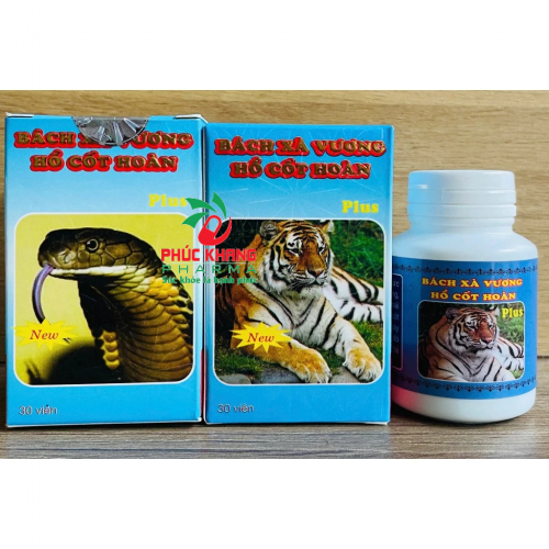 CHUẨN LOẠI 1. XƯƠNG KHỚP BẠCH XÀ VƯƠNG HỔ CỐT HOÀN PLUS. LỌ 30 VIÊN. HỖ TRỢ GIẢM ĐAU XƯƠNG KHỚP