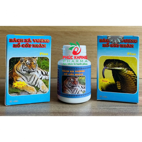 CHUẨN LOẠI 1. XƯƠNG KHỚP BẠCH XÀ VƯƠNG HỔ CỐT HOÀN PLUS. LỌ 30 VIÊN. HỖ TRỢ GIẢM ĐAU XƯƠNG KHỚP