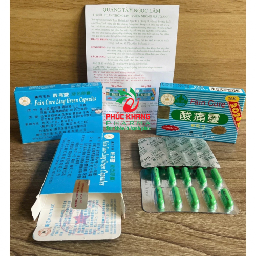 CHUẨN LOẠI 1. TOAN THỐNG LINH VĨ XANH, HỘP 20 VIÊN, TEM BẦU TRÒN. GIÚP GIẢM ĐAU XƯƠNG KHỚP