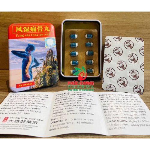 CHUẨN LOẠI 1. PHONG THẤP THỐNG CỐT HOÀN, HỘP THIẾT 30 VIÊN. GIÚP GIẢM ĐAU XƯƠNG KHỚP