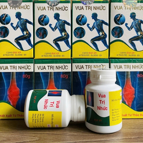 VIÊN UỐNG XƯƠNG KHỚP VUA TRI NHỨC. LỌ 40 VIÊN. GIÚP GIẢM ĐAU CỘT SỐNG, VIÊM ĐA KHỚP DẠNG THẤP, TÊ BÌ CHÂN TAY,...HÀNG CHÍNH HÃNG LOẠI 1, HỘP BÓNG CHIẾU
