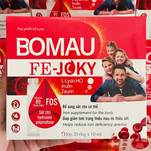 SIRO BỔ MÁU FE - JOKY. HỖ TRỢ BỔ SUNG SẮT CHO CƠ THỂ, GIÚP GIẢM TÌNH TRẠNG THIẾU MÁU DO THIẾU SẮT