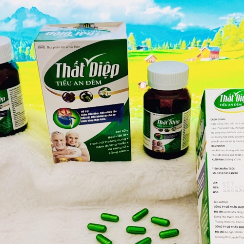 VIÊN UỔNG THẤT DIỆP TIỂU AN ĐÊM, LỌ 30 VIÊN. GIÚP GIẢM TIỂU ĐÊM, TIỂU NHIỀU LẦN, TIỂU KHÔNG TỰ CHỦ DO CHỨC NĂNG THẬN KÉM,...