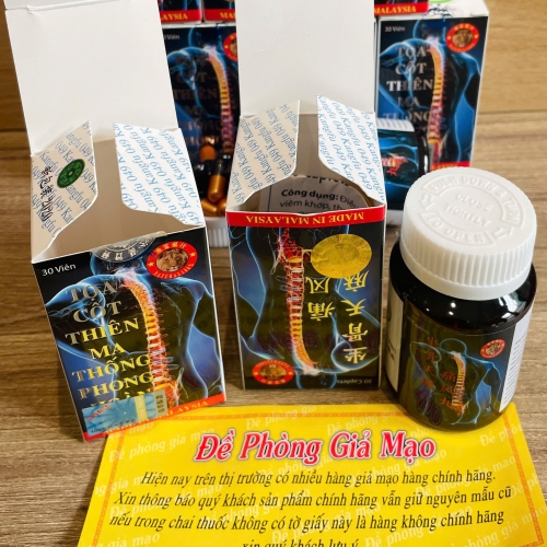 VIÊN UỐNG XƯƠNG KHỚP TỌA CỐT THIÊN MA THỐNG PHONG HOÀN, HỘP 30 VIÊN. GIÚP GIẢM PHONG THẤP, VIÊM KHỚP, THOÁI HÓA KHỚP,...HÀNG CHÍNH HÃNG LOẠI 1