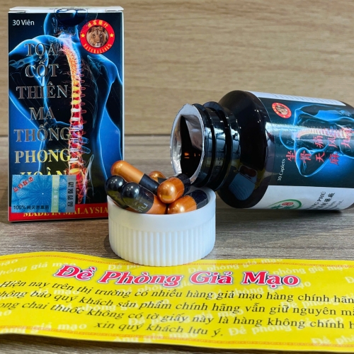 VIÊN UỐNG XƯƠNG KHỚP TỌA CỐT THIÊN MA THỐNG PHONG HOÀN, HỘP 30 VIÊN. GIÚP GIẢM PHONG THẤP, VIÊM KHỚP, THOÁI HÓA KHỚP,...HÀNG CHÍNH HÃNG LOẠI 1