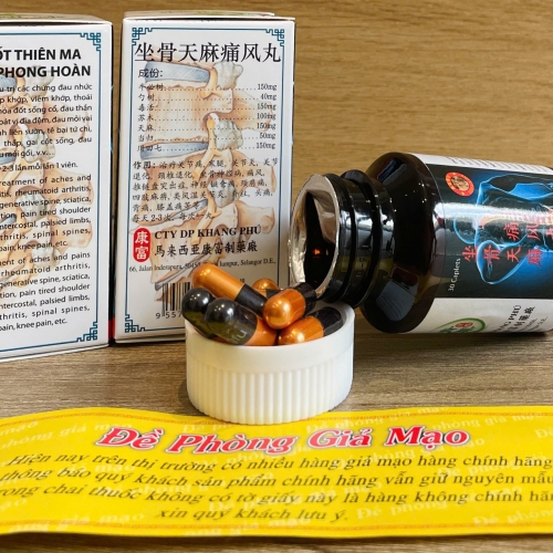 VIÊN UỐNG XƯƠNG KHỚP TỌA CỐT THIÊN MA THỐNG PHONG HOÀN, HỘP 30 VIÊN. GIÚP GIẢM PHONG THẤP, VIÊM KHỚP, THOÁI HÓA KHỚP,...HÀNG CHÍNH HÃNG LOẠI 1
