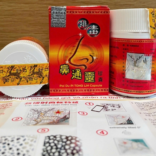 VIÊN UỐNG TỶ THỐNG LINH - PAI DU PI TONG LIN. LỌ 30 VIÊN. GIÚP GIẢM DỊ ỨNG, VIÊM MŨI, VIÊM XOANG CẤP MÃN TÍNH,...HÀNG CHÍNH HÃNG LOẠI1