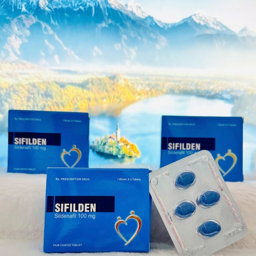 THUỐC KÍCH DỤC SIFILDEN 100mg. GIÚP GIẢM RỐI LOẠN CƯƠNG DƯƠNG, ĐIỀU TRỊ XUẤT TINH SỚM... Hộp 1 vĩ x 4 Viên