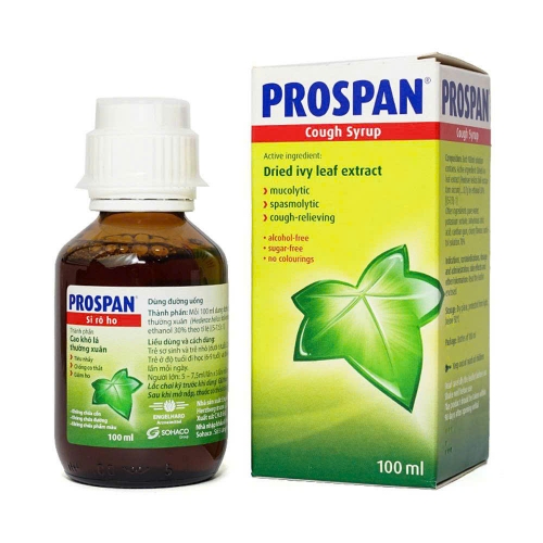 SIRO HO PROSPAN CHAI 100ml. GIÚP GIẢM HO KÉO DÀI, VIÊM PHẾ QUẢN, HO DO THAY ĐỔI THỜI TIẾT,...