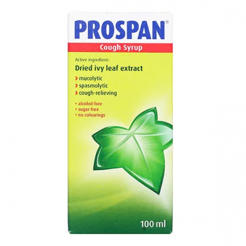 SIRO HO PROSPAN CHAI 100ml. GIÚP GIẢM HO KÉO DÀI, VIÊM PHẾ QUẢN, HO DO THAY ĐỔI THỜI TIẾT,...