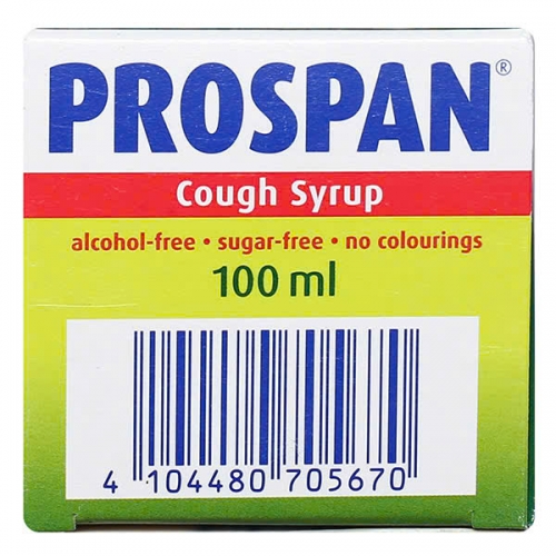 SIRO HO PROSPAN CHAI 100ml. GIÚP GIẢM HO KÉO DÀI, VIÊM PHẾ QUẢN, HO DO THAY ĐỔI THỜI TIẾT,...