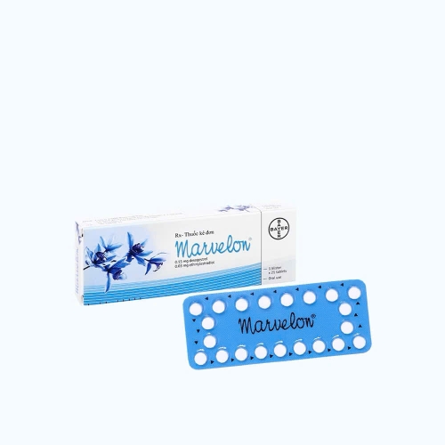 THUỐC NGỪA THAI MARVELON (Hộp 1 vĩ x 21 Viên), UỐNG HÀNG NGÀY, GIÚP NGỪA THAI AN TOÀN, HIỆU QUẢ