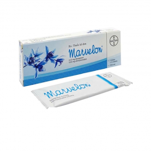 THUỐC NGỪA THAI MARVELON (Hộp 1 vĩ x 21 Viên), UỐNG HÀNG NGÀY, GIÚP NGỪA THAI AN TOÀN, HIỆU QUẢ