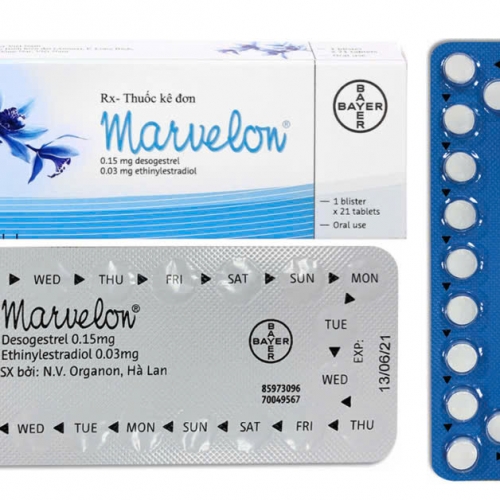 THUỐC NGỪA THAI MARVELON (Hộp 1 vĩ x 21 Viên), UỐNG HÀNG NGÀY, GIÚP NGỪA THAI AN TOÀN, HIỆU QUẢ