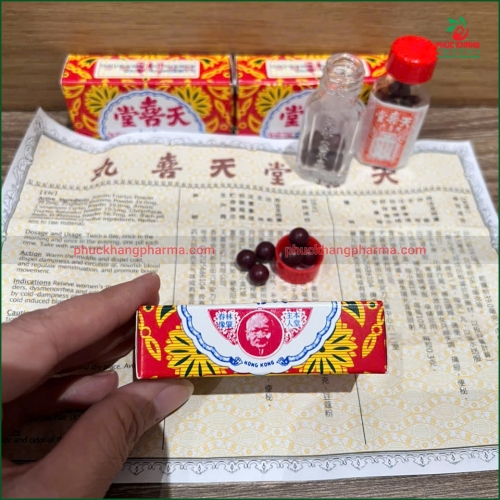 VIÊN THIÊN HỶ HONG KONG ĐIỀU KINH - HỖ TRỢ ĐIỀU HÒA KINH NGUYỆT, GIẢM ĐAU BỤNG, KINH NGUYỆT KHÔNG ĐỀU - LỌ 10 VIÊN - HÀNG CHÍNH HÃNG LOẠI 1