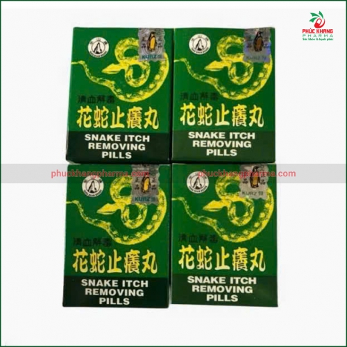HOA XÀ CHỈ DƯỠNG HOÀN – VIÊN ĐÔNG Y HỖ TRỢ GIẢM NGỨA DA, MỀ ĐAY, DỊ ỨNG NGOÀI DA (SNAKE ITCH REMOVING PILLS), HỘP. HÀNG CHÍNH HÃNG LOẠI 1