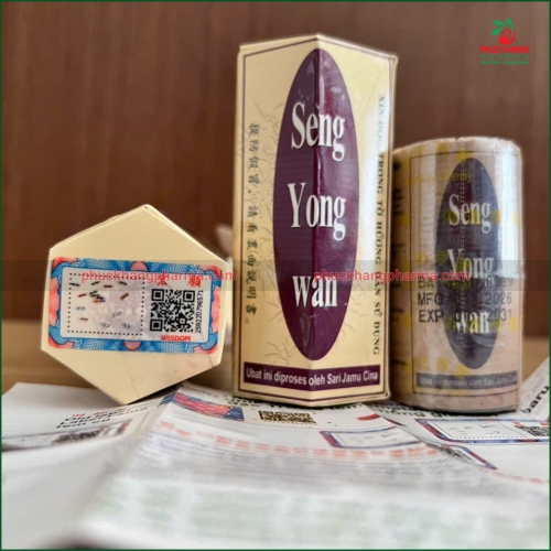 VIÊN UỐNG TĂNG CÂN SÂM NHUNG HOÀN - SENG YONG WAN LỌ 20 VIÊN, TEM TRÒN BÓNG CHIẾU. GIÚP TĂNG CÂN TỰ NHIÊN, TĂNG CƯỜNG HỆ TIÊU HÓA, CHUYỂN ĐỔI ĐẦY ĐỦ CHẤT CẦN THIẾT CHO CƠ THỂ,...HÀNG CHÍNH HÃNG LOẠI 1
