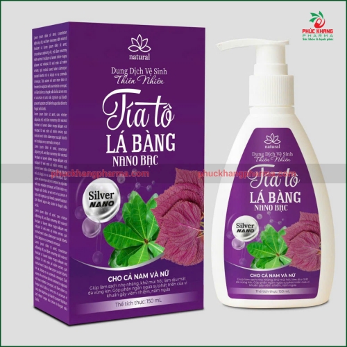 DUNG DỊCH VỆ SINH PHỤ NỮ TÍA TÔ LÁ BÀNG TRẦU KHÔNG PQ NATURAL – LÀM SẠCH DỊU NHẸ, KHÁNG KHUẨN, KHỬ MÙI, DUY TRÌ ĐỘ CÂN BẰNG VÙNG KÍN