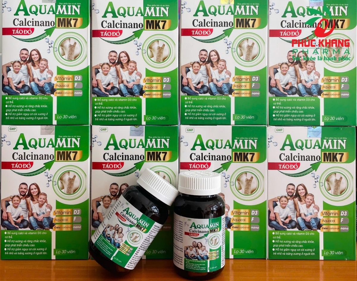 Giới Thiệu Về Sản Phẩm Aquamin Calcinano MK7 Táo Đỏ
