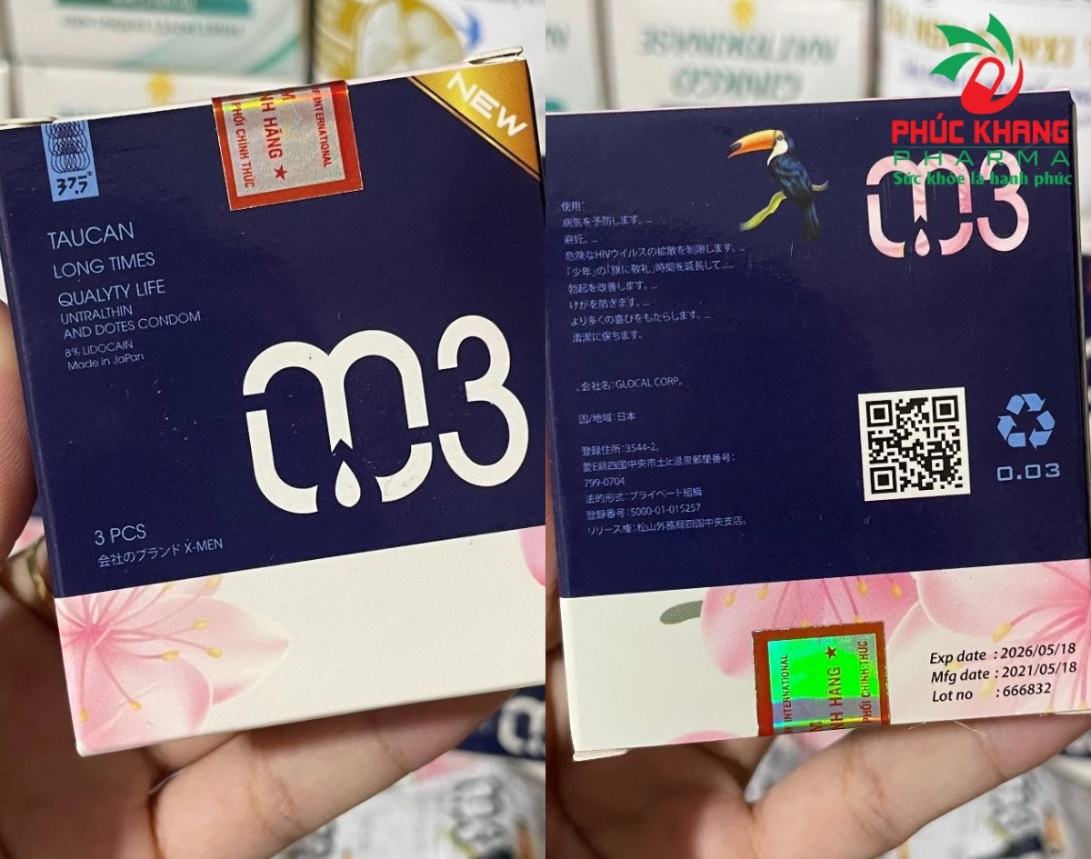 Cách dùng và những lưu ý khi sử dụng Bao Cao Su Nhật 0.03 Gai Hộp 3 Cái