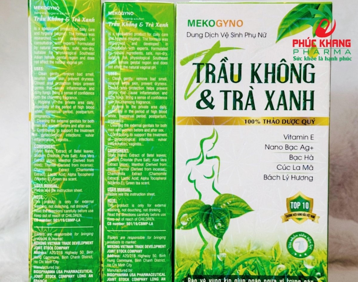 Công Dụng Của Dung Dịch Vệ Sinh Trầu Không & Trà Xanh