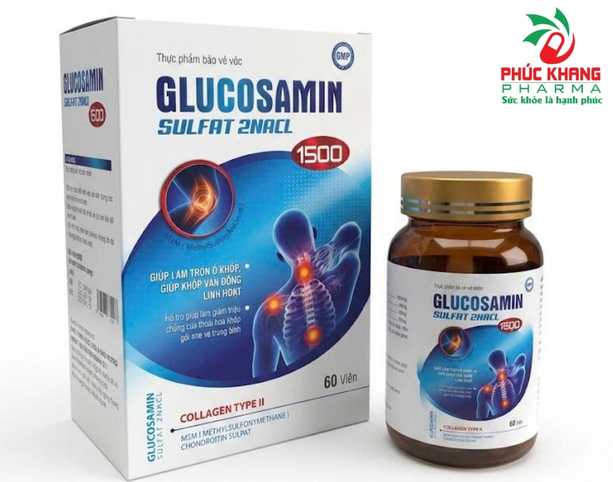 Giới thiệu về sản phẩm Glucosamine Sulfat 2NaCl 1500
