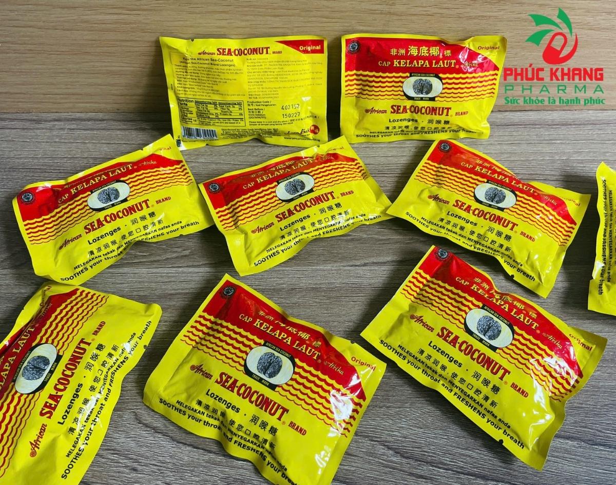 Hướng Dẫn Cách Phân Biệt Kẹo Ngậm African Sea-Coconut Lozenges Chính Hãng