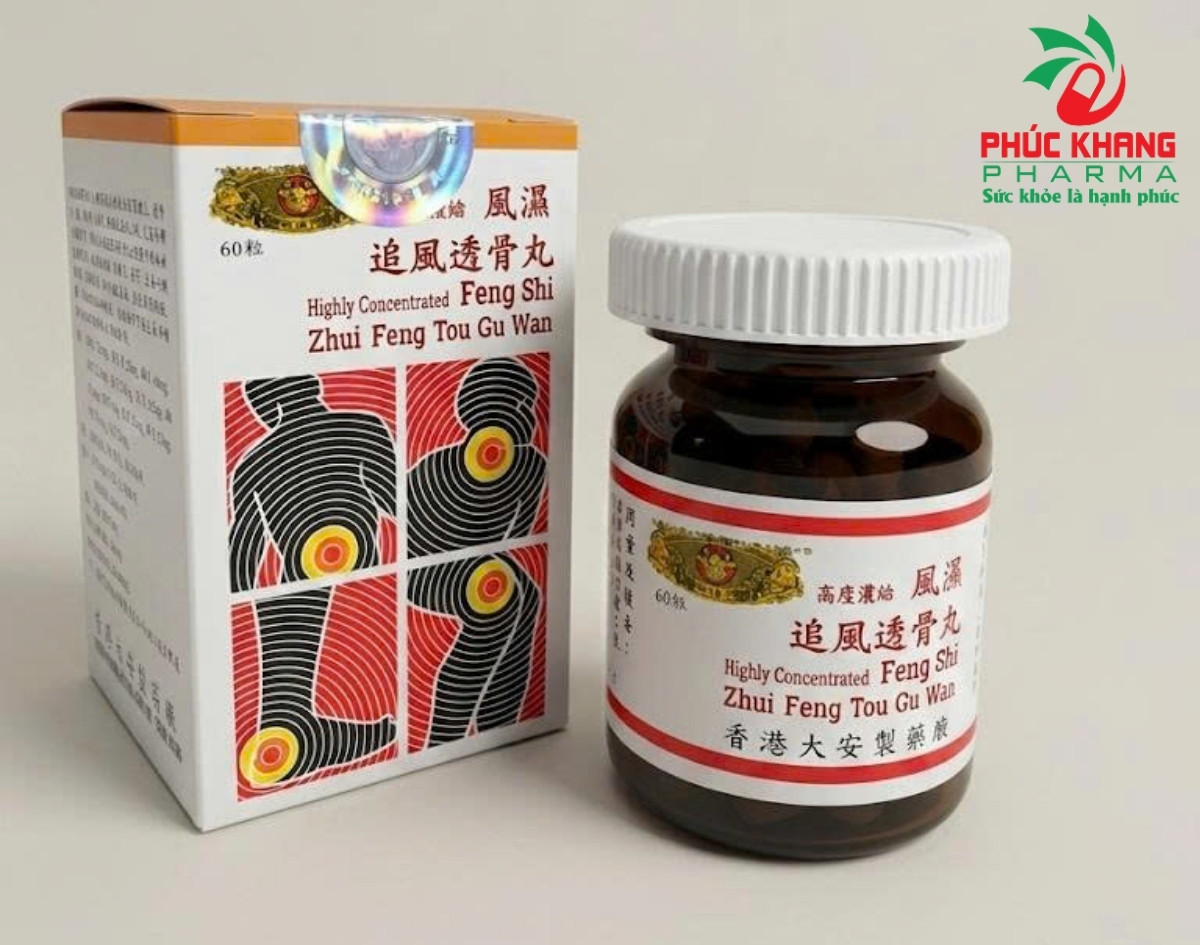 Giới thiệu về sản phẩm Phong Thấp Truy Phong Thấu Cốt Hoàn Hongkong