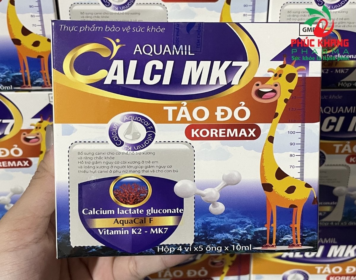 Hướng Dẫn Và Những Lưu Ý Quan Trọng Khi Sử Dụng Siro Aquamil Calci MK7 Táo Đỏ