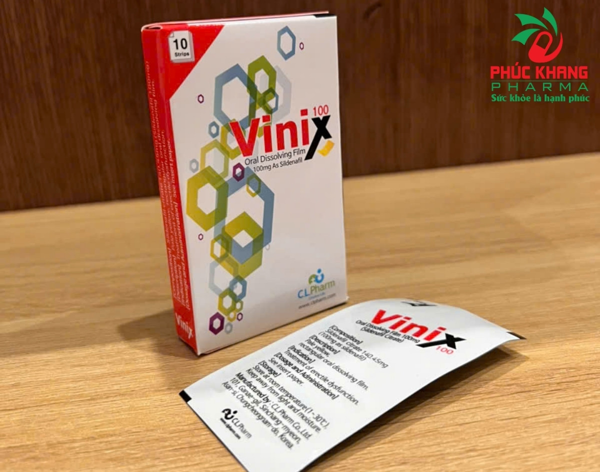 Thành Phần Hàm Lượng Và Đặc Tính Từng Thành Phần Tem Vinix 100mg