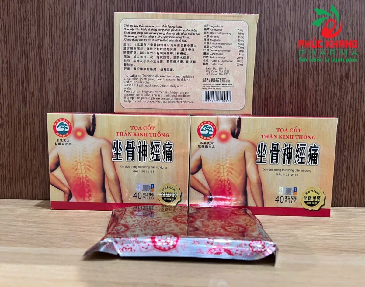 Giới thiệu về sản phẩm Tọa Cốt Thần Kinh Thống